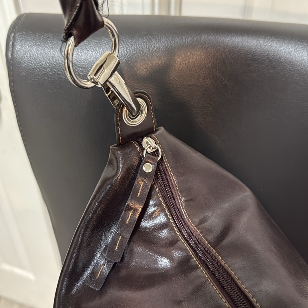 Chinese Laundry Large Brown Hobo-Style Handbag View 6